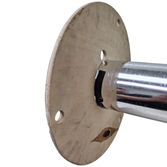 Used 15.5" Diameter Metal Center Wood Plywood Spool Craft Supply Decor - Picture 3 of 5